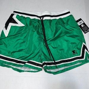 Starter Black Label Women's Woven Athletic Running Workout Shorts Green Sz Large